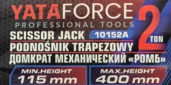 Домкрат механический ''ромб''2т YATAFORCE YF-10152A