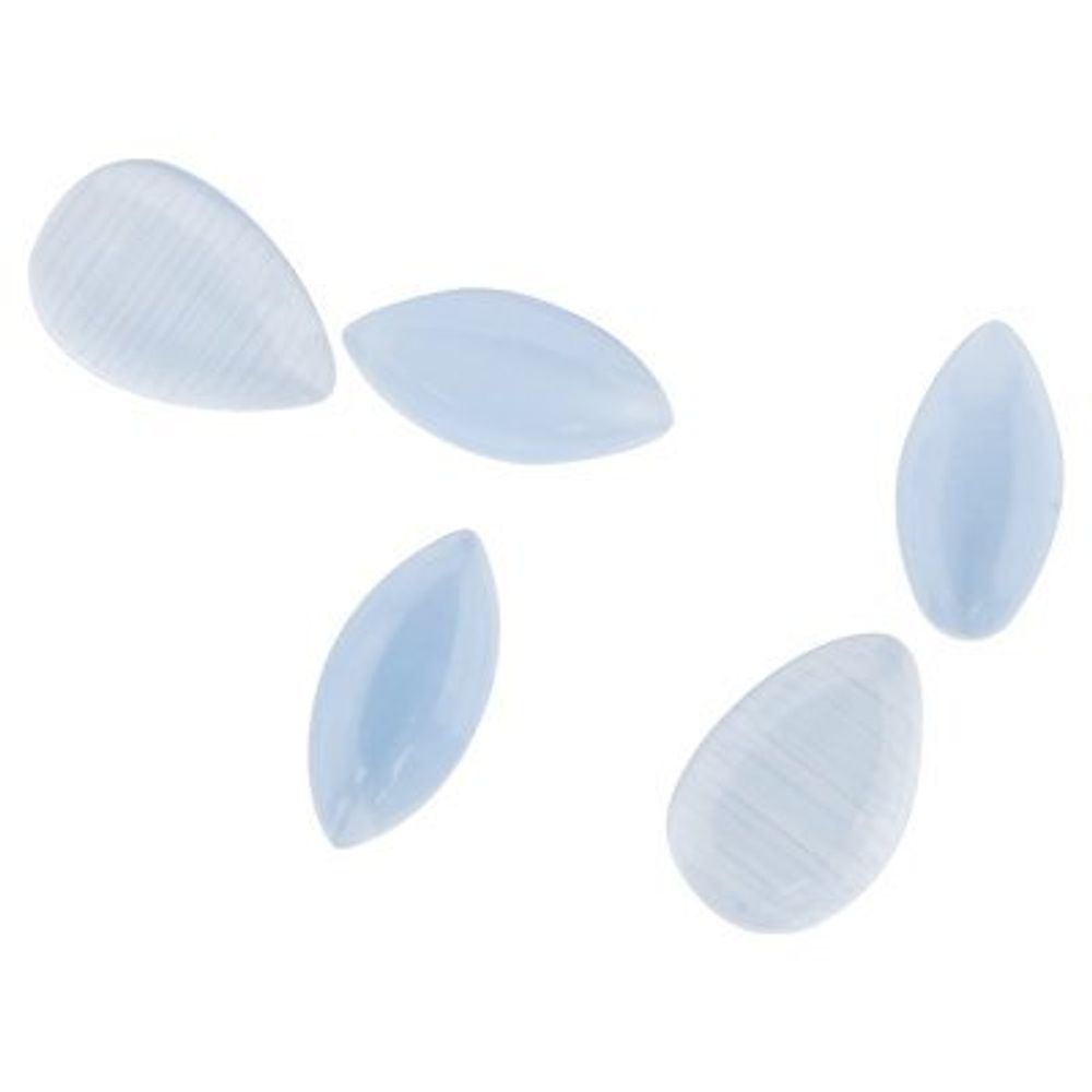 Irisk Декор для ногтей Лунный камень, голубой, 5шт