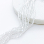 Лунный камень граненый бусины, размер около 1,8-2 мм, цена за нить 38 см