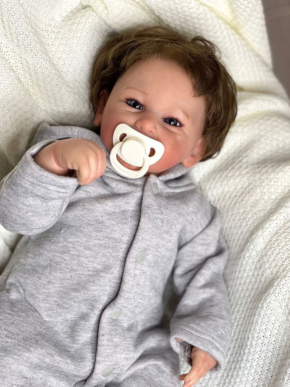 Кукла Реборн мягконабивная 50см в пакете (FA-243)