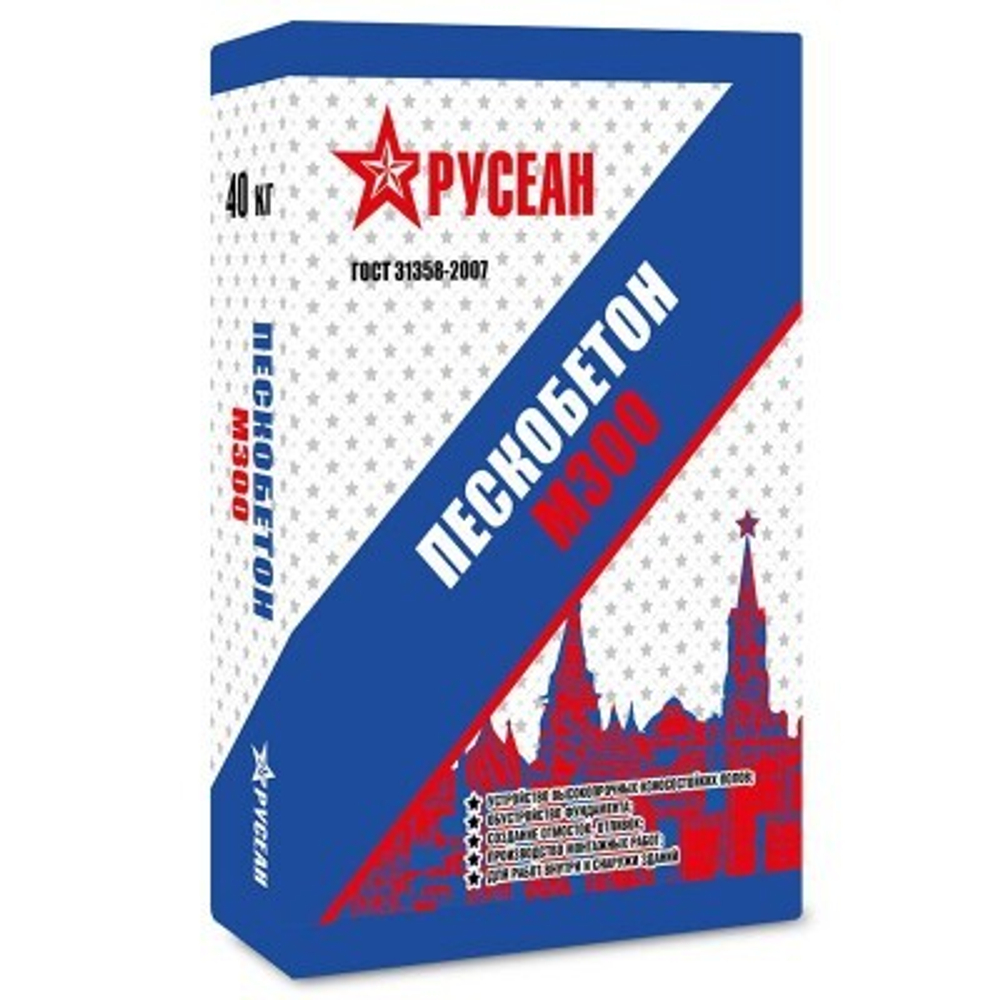 Пескобетон Русеан М-300, 40 кг