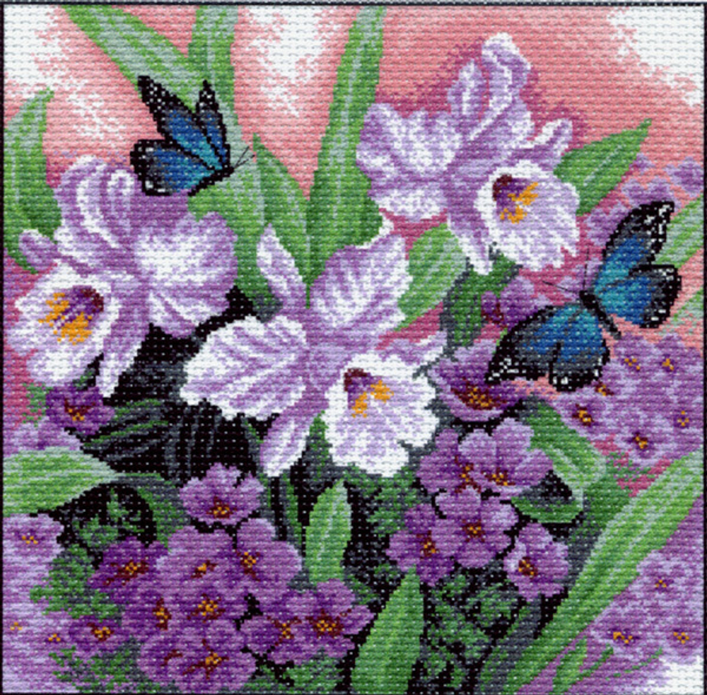 "Сиреневый вечер"-0960 канва с рисунком