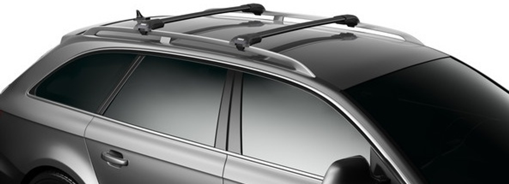 Багажник на рейлинги THULE WingBar Edge S черного цвета (9581-2)
