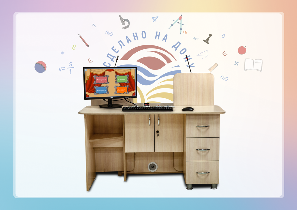 Интерактивный мультимедийный логопедический комплекс-стол Logo Prof из серии Кисельковое царство