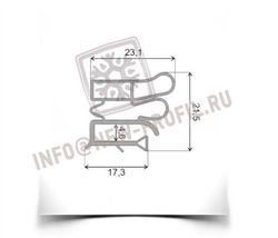Уплотнитель для холодильника Vestfrost 362 (морозильная камера) Размер 69*57 см Профиль 012