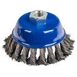 Кордщетка чашеобразная 90 мм М14 для УШМ проволока сталь витая ПРАКТИКА