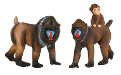 Игровой набор Masai Mara Мир диких животных: семья обезьян мандрил