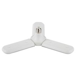 Фитолампа для растений светодиодная ЭРА FITO-24W-Ra90-E27-FOLD 3-х лепестковая полного спектра 24 Вт Е27