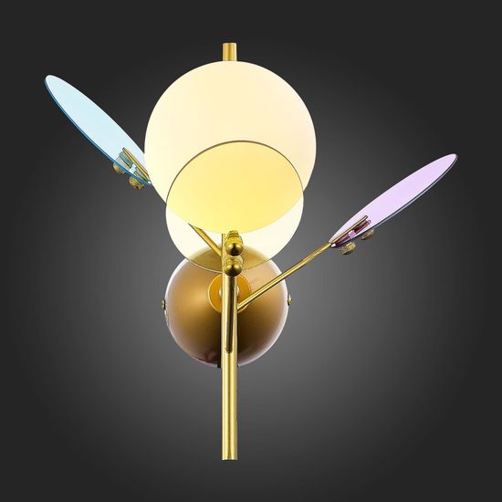 SLE2502-201-01 Светильник настенный Золотистый/Разноцветный G9 LED 1*5W VOLA