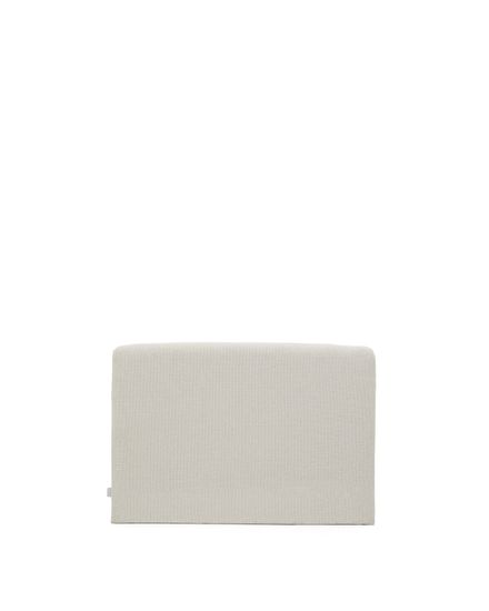 Изголовье Valma из жемчужного шенилла со съемным чехлом для кровати 90 x 200 см