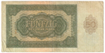 Germany, 50 Deutsche Mark, 1948 – East Germany (GDR) Issue, VF