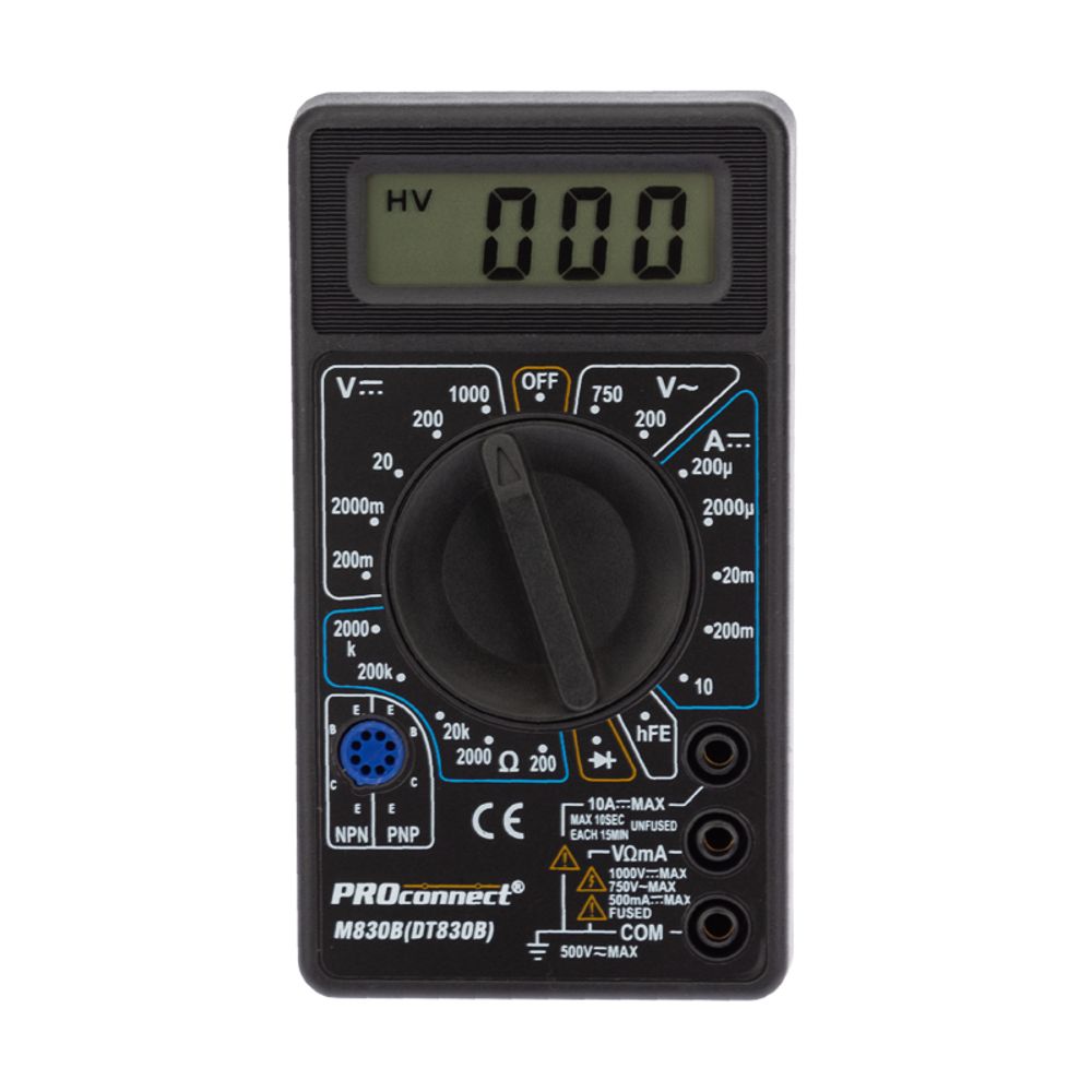 Портативный мультиметр M830B (DT830B) PROconnect
