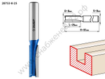 ЗУБР 8x25мм, хвостовик 8мм, фреза пазовая прямая