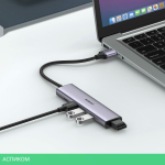 USB-хаб Ugreen CM473-20805 Space Gray (20805)