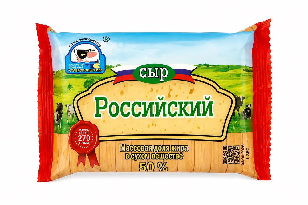 Сыр «Российский», 270 г