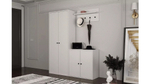 Прихожая Билли 9 Белый Фасадный 0101 131*30*161 см, Белый   Фиеста