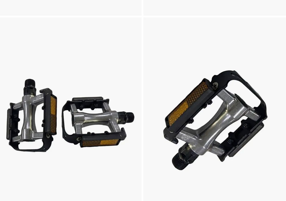 Педали FSD-P128, алюминиевые основа,стальная рамка, ось диам. 9/16" из Cr-Mo стали, размер 106,3х63мм, арт. 360159 (10702070/060623/3228712, Китай)