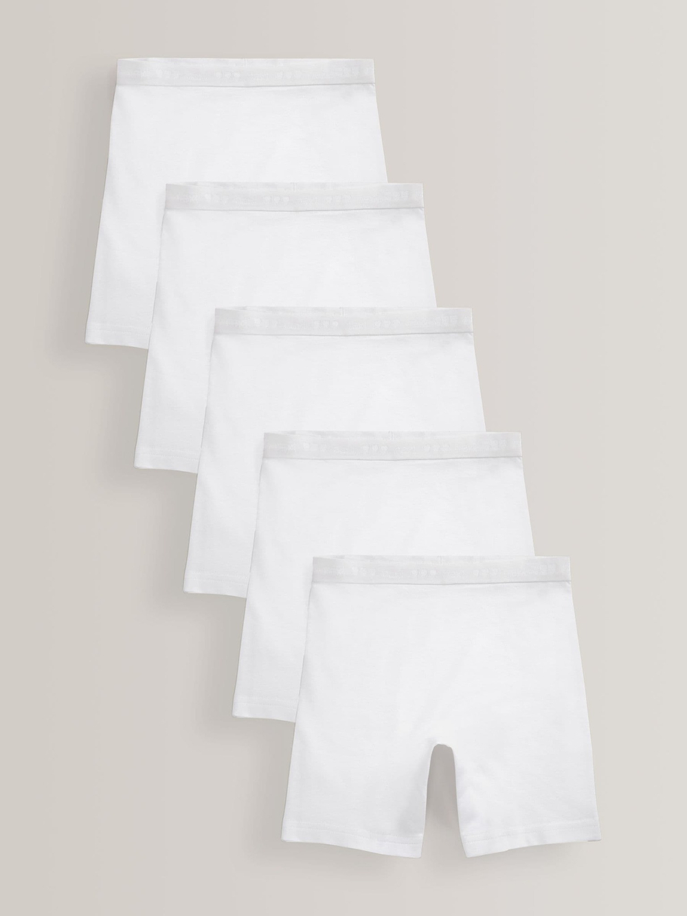 Трусы-шорты удлиненные для девочки Next A41-506, 5 шт., Белый
