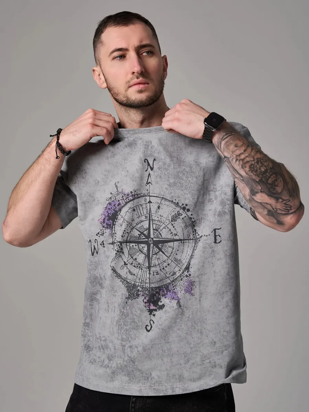 Футболка мужская "Роза ветров"