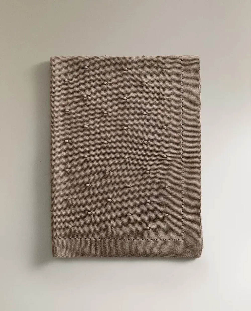 ZARA HOME ДЕТСКИЙ ПЛЕД С УЗОРОМ, СЕРЫЙ