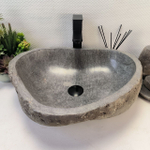 Раковина из речного камня RS-64137 (52*43*16) 0123