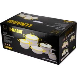 Lenardi 776-027 Набор эмалированной посуды из 9 предметов MIGUEL в под.уп.(х2)