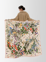 Шаль «Русский полевой букет» 100% шерсть