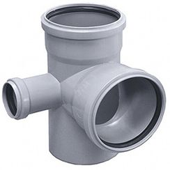 Крестовина Ostendorf 110/50/50/110х87гр. пятерник HTEDLR внутр.кан. PPS серый