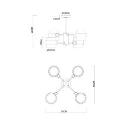 Люстра на штанге Arte Lamp