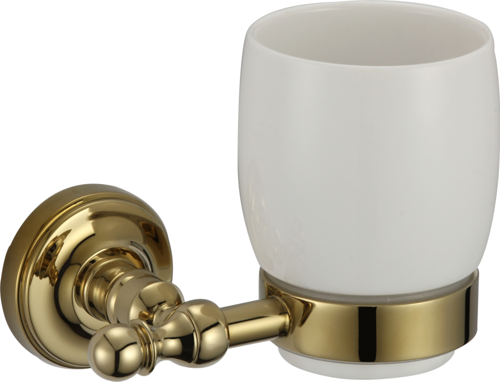 31060-E Стакан стекло (настенный) (ЗОЛОТО) GANZER (20/1шт)