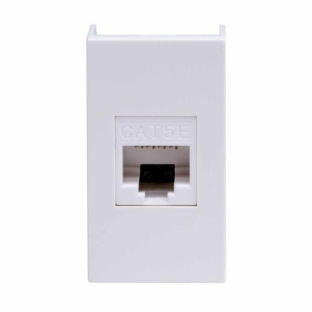 Розетка компьютерная 1-м 1мод. Viva RJ45 кат.5E бел. DKC 45038
