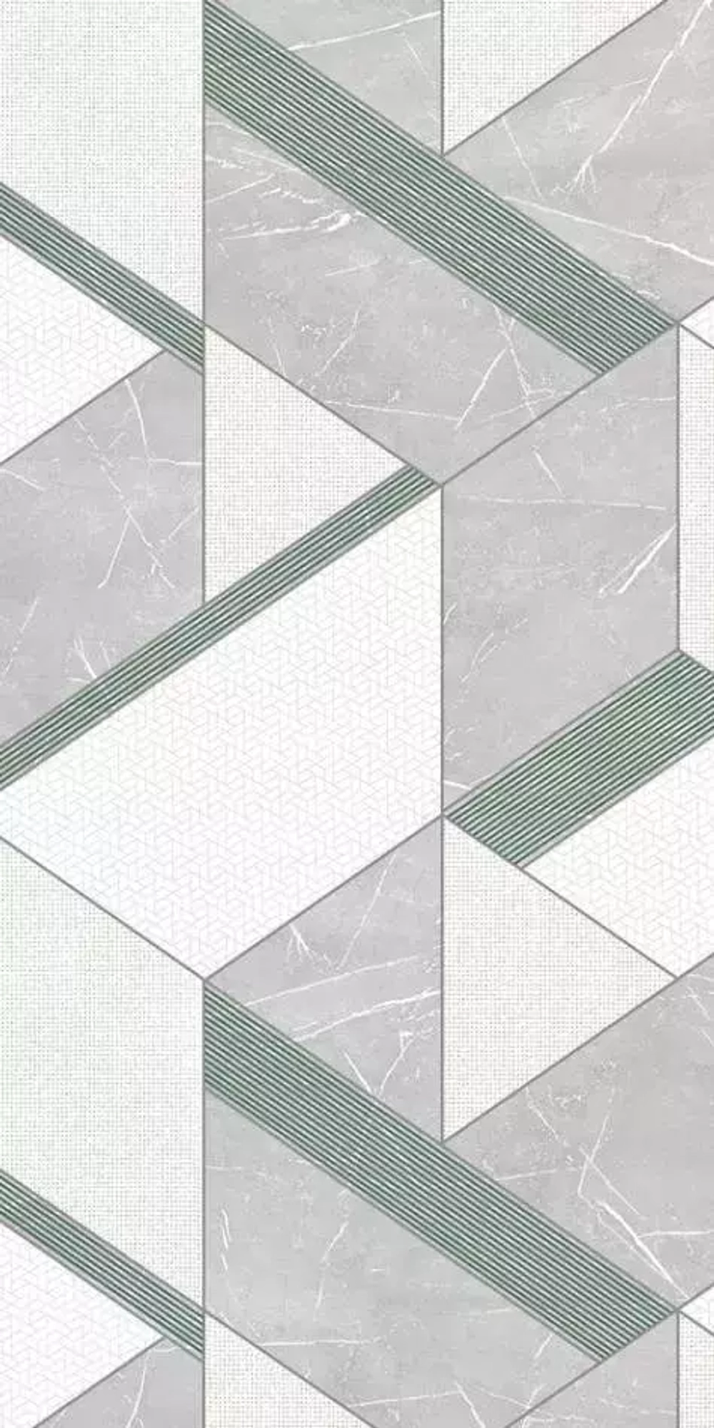 Панель ПВХ термопечать Вулканический узор грин 662/1 2700х250 мм