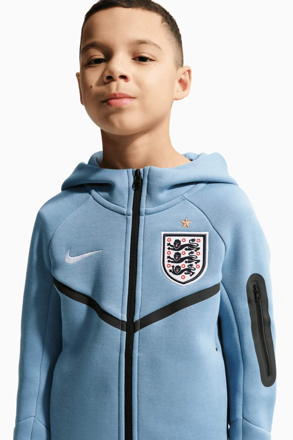 Кофта Nike England 2026 Tech Fleece Windrunner Junior - синий