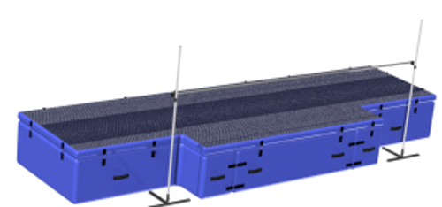 СЕКТОР ПРЫЖКОВ В ВЫСОТУ В КОМПЛЕКТЕ С МАТАМИ, СТОЙКАМИ И ПЕРЕКЛАДИНАМИ