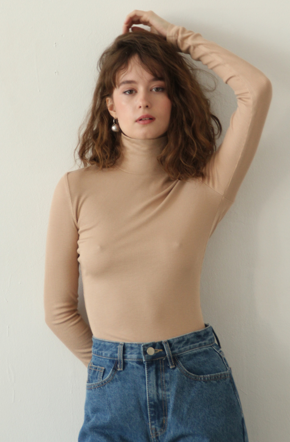 Лонгслив-водолазка женский