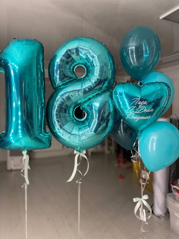 Воздушные шары цифры на 18 лет №1595