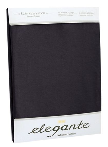 Простыня сатиновая 270x290 Elegante 6800 черная