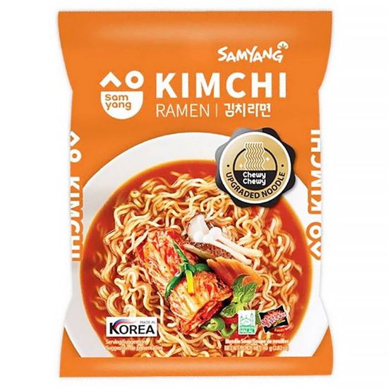 Лапша быстрого приготовления Samyang Kimchi со вкусом кимчи, 80 г (Корея)