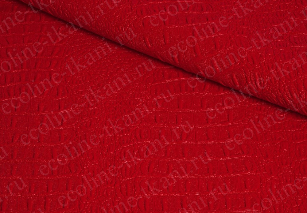 Искусственная кожа Crocodile (Крокодил) С-4 красный