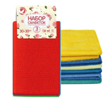 Набор салфеток из микрофибры ГОЛУБУШКА "Универсальная", 30х30см, 3шт