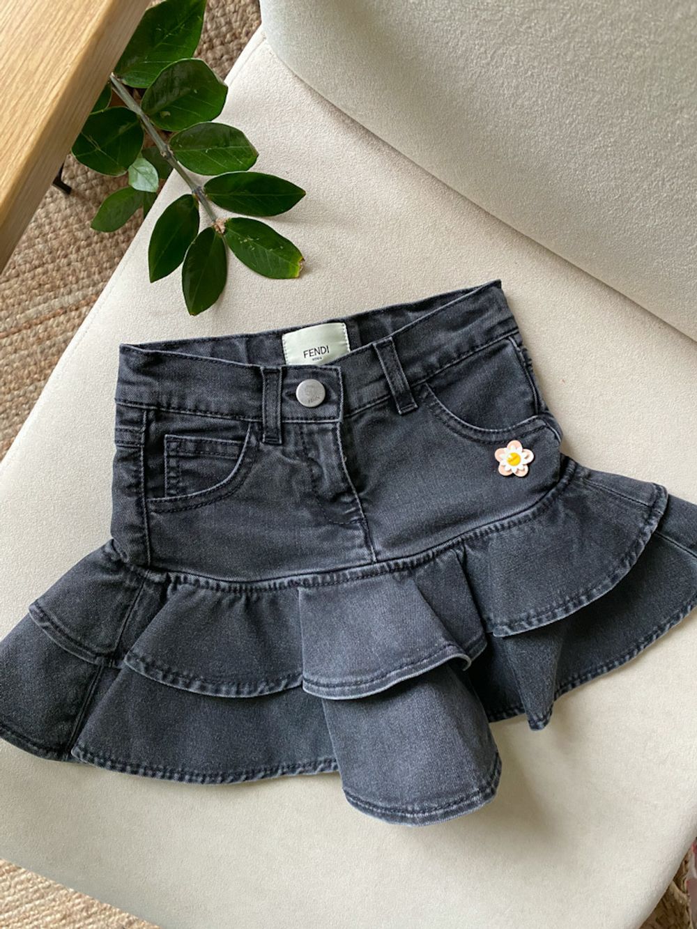 Джинсовая юбка Fendi, 104