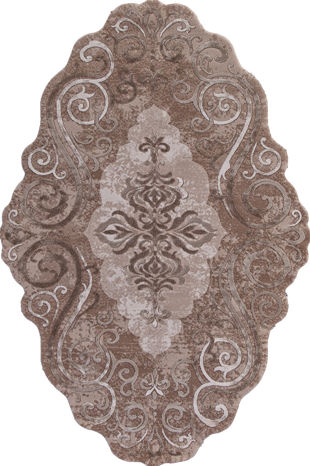 Ковер 00858A - BROWN / BROWN - Прямоугольник - коллекция SAFIR размер 78*150 см