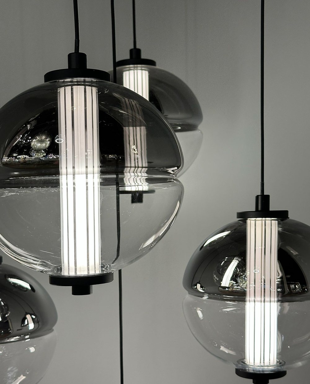 Подвесной светильник MD24022079-3A black/smoky