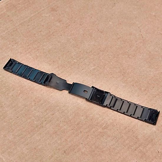 Браслет титановый QuickFit 22 мм для Garmin Fenix 7 6 5, Epix Gen 2 47mm, MARQ, Instinct, Forerunner (Черный)