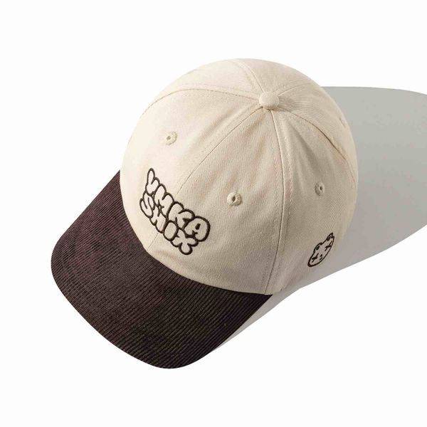 Кепка Block Graffiti logo коричневая/бежевая - фото 3