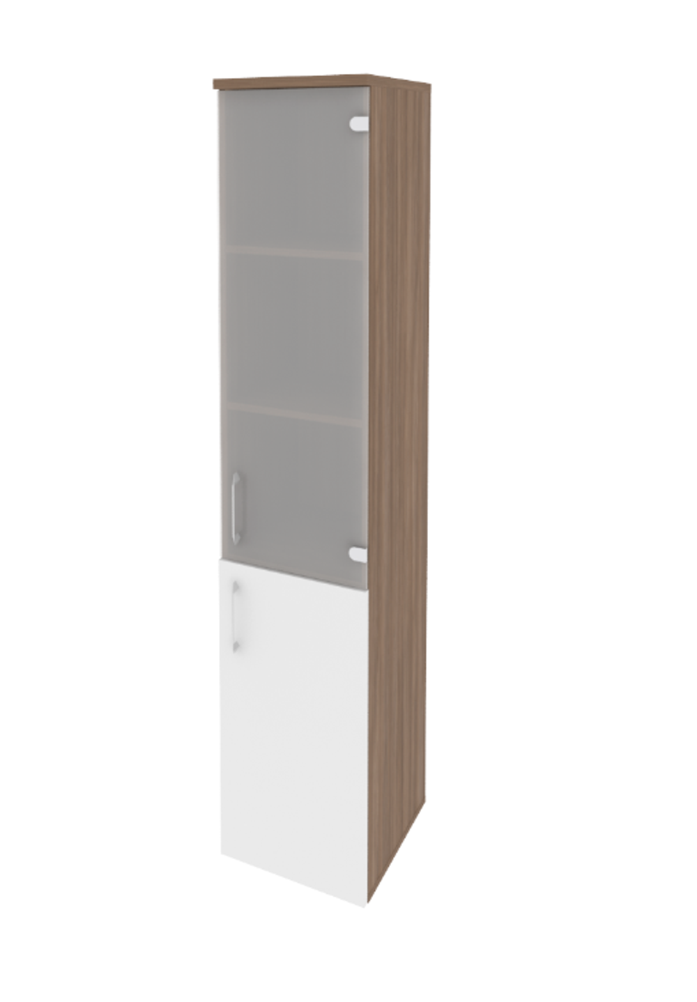 Шкаф-пенал с 2 полками и стеклом Onix