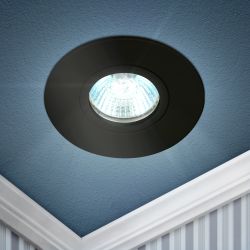 Светильник встраиваемый алюминиевый ЭРА KL83 BK под лампу MR16 GU5.3 черный