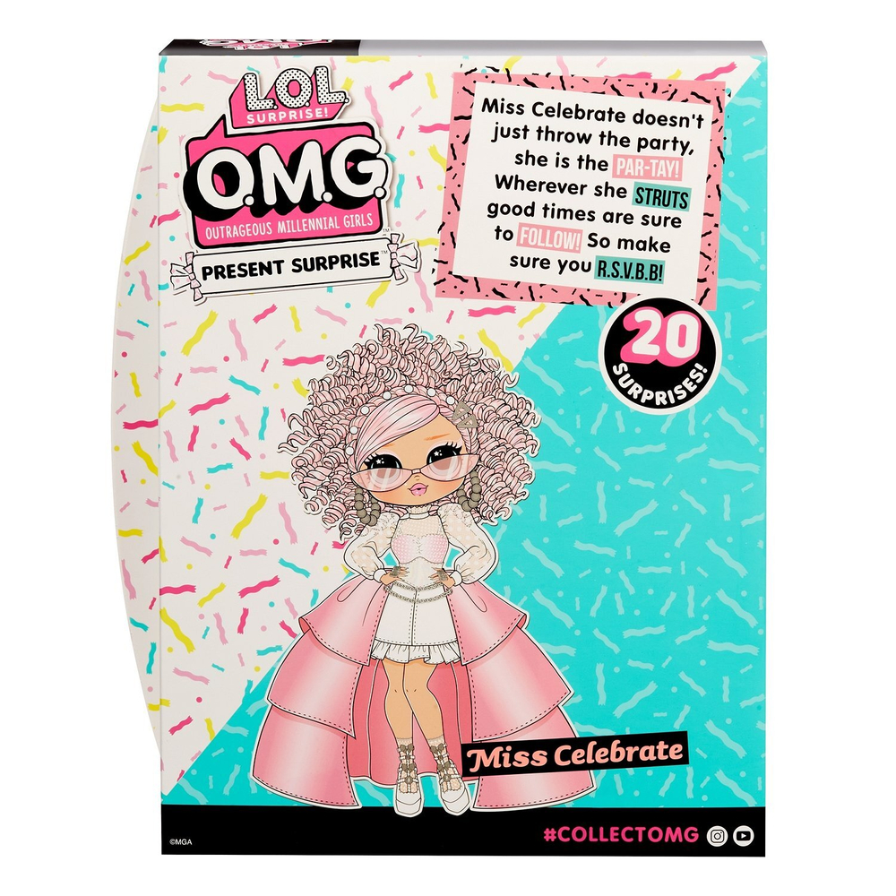 Кукла L.O.L. Surprise! OMG Birthday Doll Miss Celebrate 579755EUC