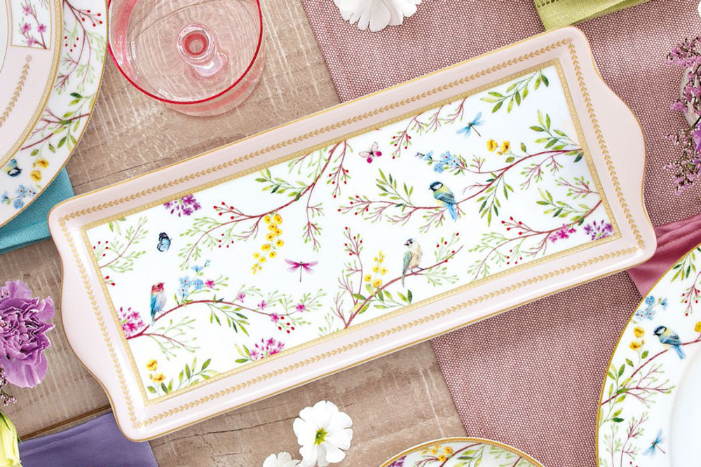 Блюдо 35х15см Easy Life Пение птиц