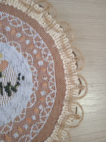 Набор гобеленовых салфеток Анютки (1 шт 30х40 + 6 шт 15х15)